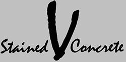 v stained concrete logo